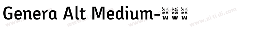 Genera Alt Medium字体转换 Genera Alt Medium字体转换